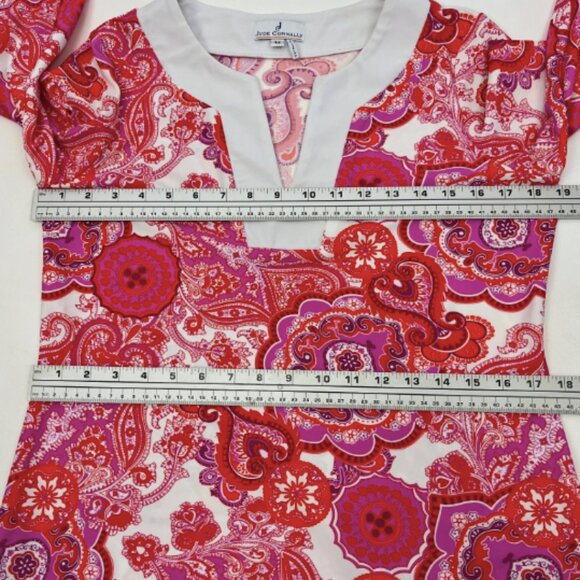 Jude Connally Holly Tunic Mini Dress Captiva Paisley Watermelon - Picture 9 of 13